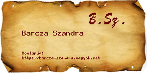 Barcza Szandra névjegykártya